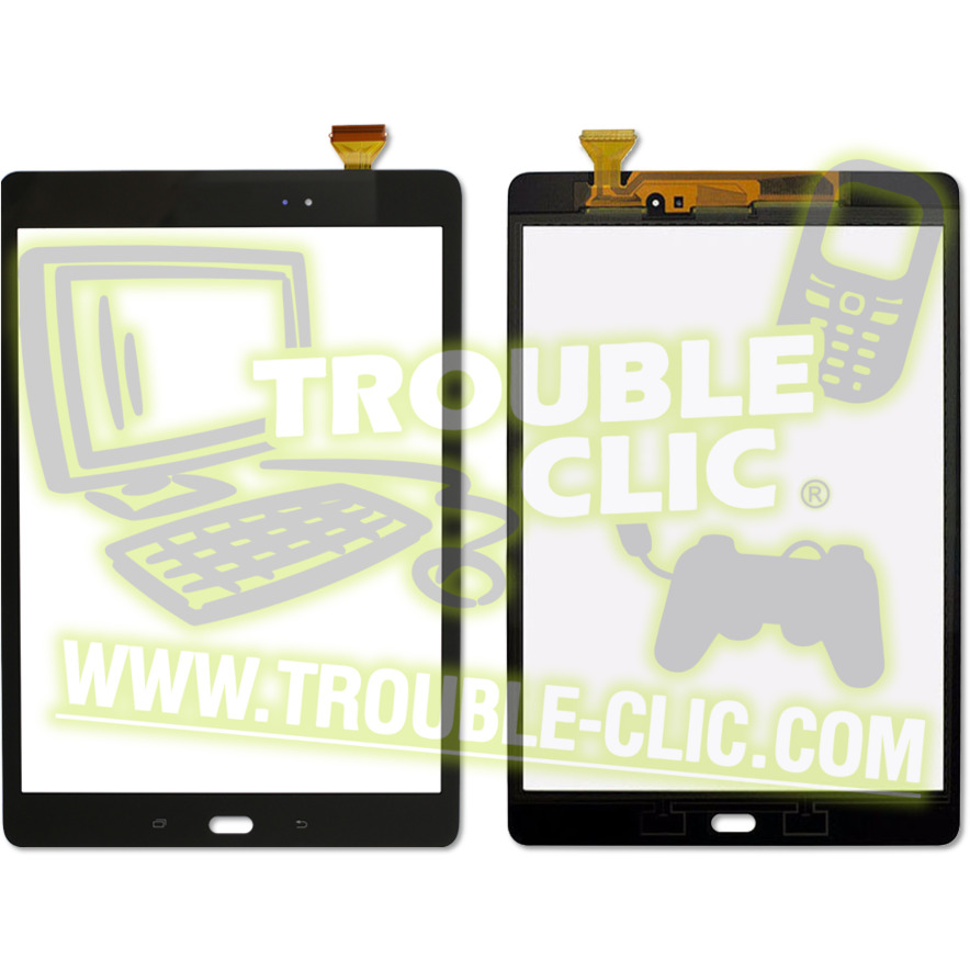 Acheter pour réparer Ecran tactile de remplacement noir pour Samsung Galaxy  Tab A 9.7 (SM-T550 / SM-T551 / SM-T555) [ Trouble Clic ]