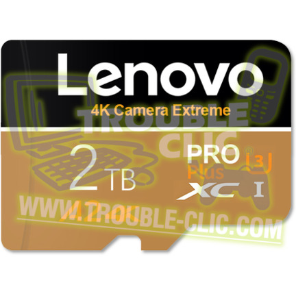 Acheter pour réparer Carte micro SD Lenovo 2 To (1862 Go) avec