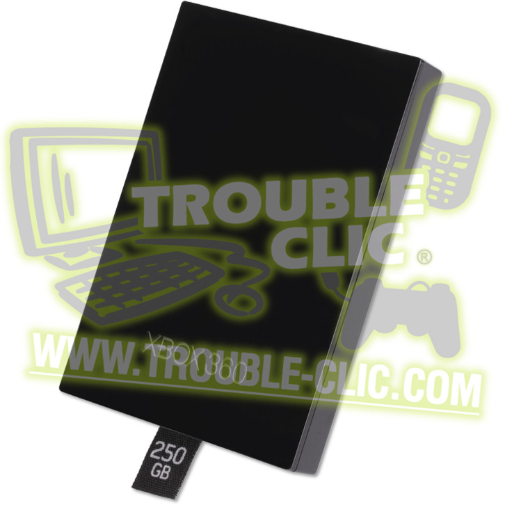 Acheter pour réparer Disque dur 250 Go pour Xbox 360 Slim [ Trouble Clic ]