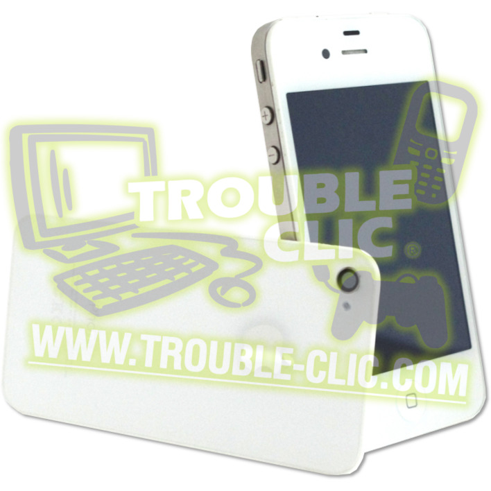 Acheter pour réparer Ecran LCD de rechange avec plaque arrière pour iPhone  4S (Noir) [ Trouble Clic ]