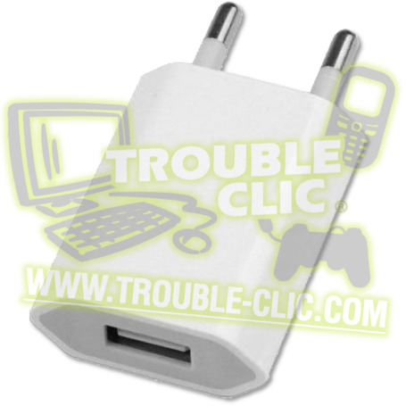 Acheter pour réparer Adaptateur chargeur prise secteur murale 220V vers USB  [ Trouble Clic ]