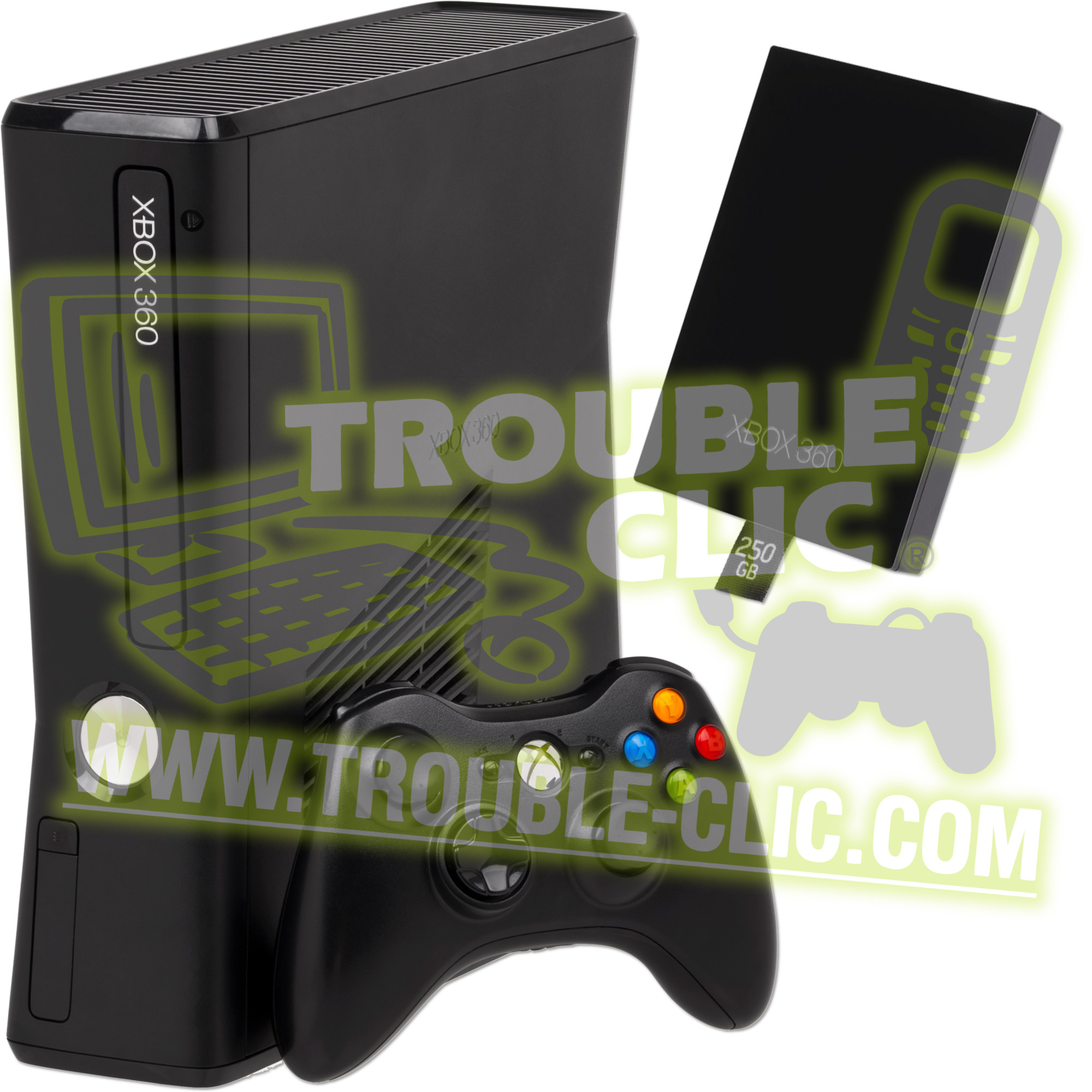 Acheter pour réparer Disque dur 120 Go pour Xbox 360 Slim et Xbox 360 Ultra  Slim [ Trouble Clic ]